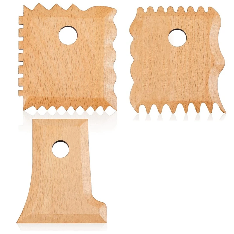 Cerâmica Cerâmica aparando ferramentas, Cerâmica Rib, Foot Shaper para cerâmica, Carving Clay, 3 pcs