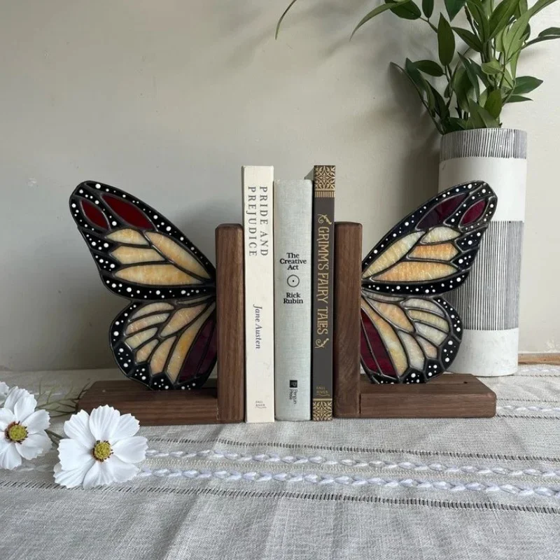 Creative Butterfly Wings Book Stand Booknook Bedroom Study Book Organizing Rack Book Nook Desktop Bookshelf Insert Home Decor