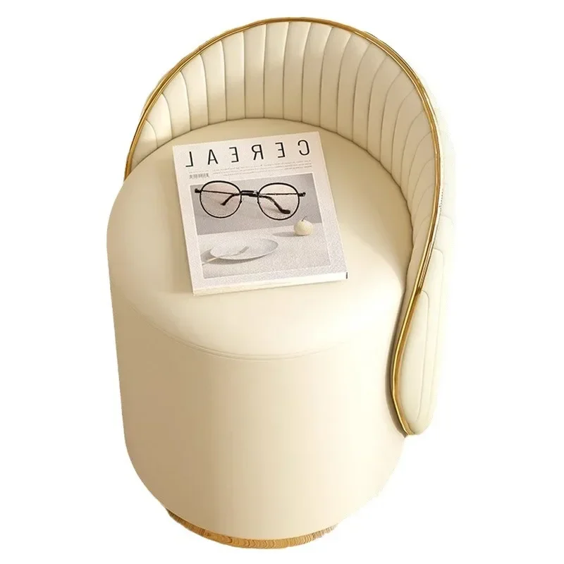 Light luxury dressing stool, small apartment simple household bedroom round stool