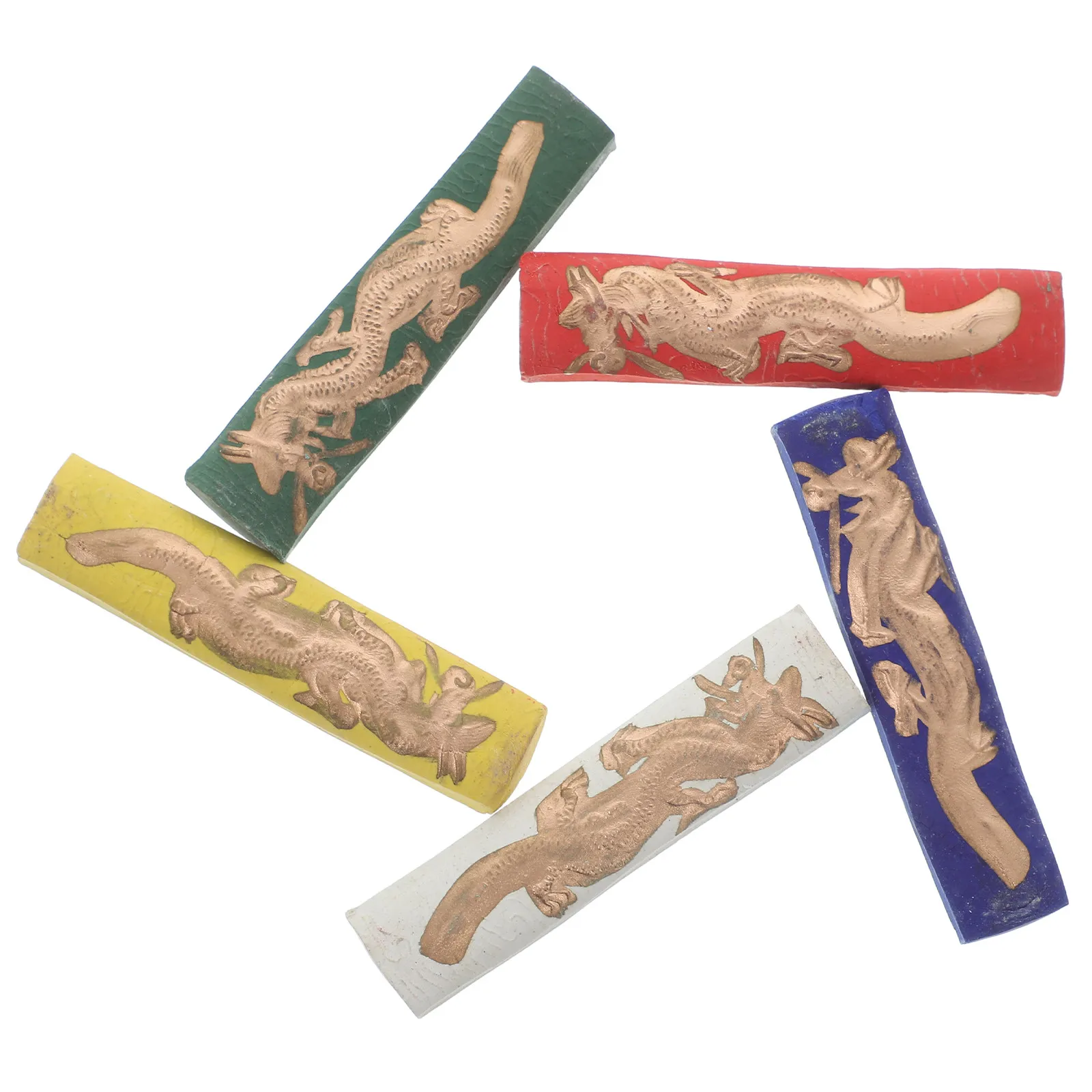 5Pcs Traditional Chinese Calligraphy Ink Sticks Pine Soot Ink Blocks for Painting Writing Practice Drawing Sumi Calligraphy