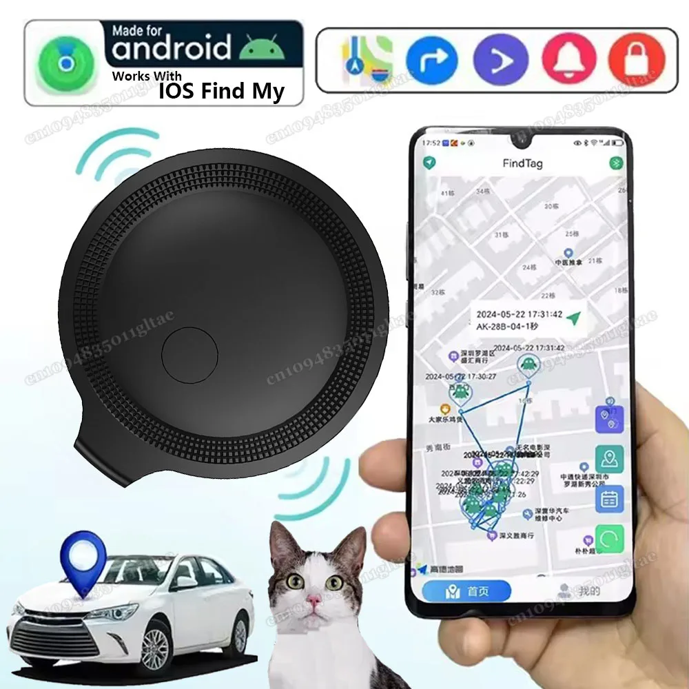 

Smart Bluetooth GPS Tag Tracker Work with Android IOS APP Anti Lost Reminder Device Anti-loss Rated Locator Car Key Pet Finder