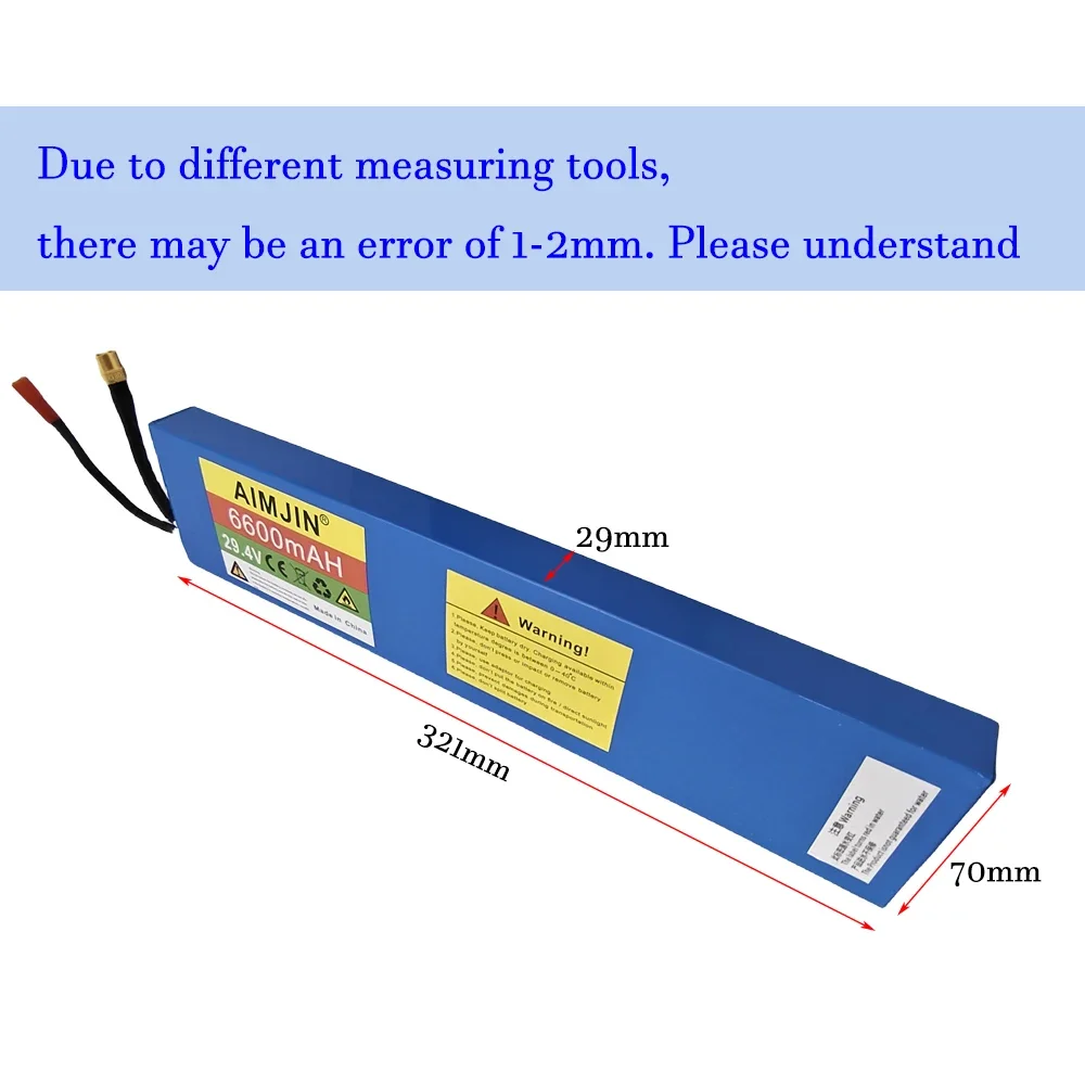 แบตเตอรี่7s2p แบตเตอรี่โทรศัพท์ลิเธียม29.4V 6600mAh ก้อนแบตเตอรี่18650