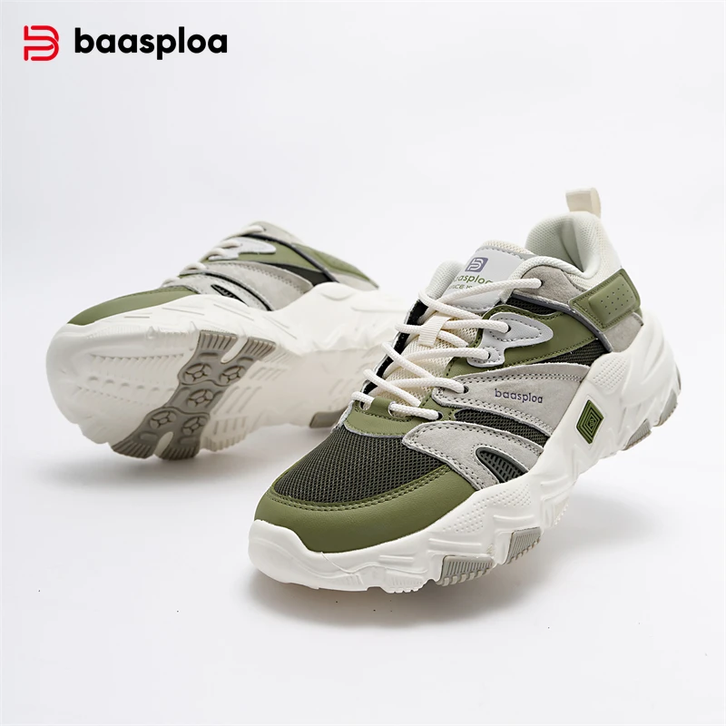 Baasploa Women Casual Shoes Mesh Surface Breathable Non-Slip Women Shoes 2024 New Arrival Brand Outdoor Women Walking Sneakers