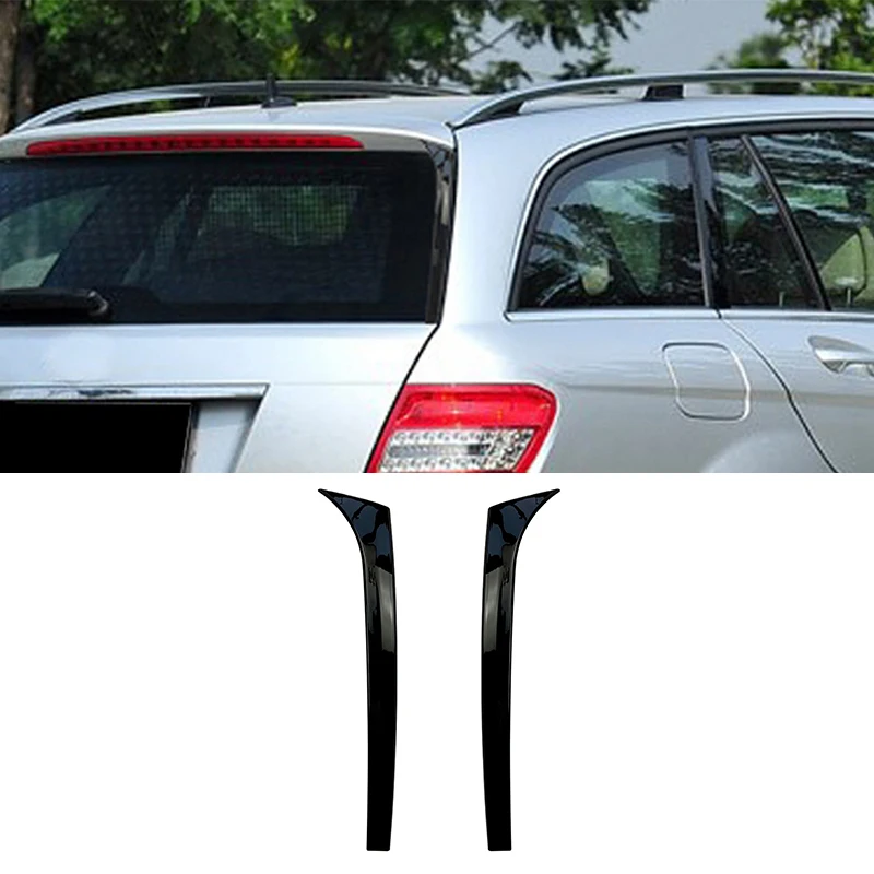 

Car Rear Window Side Spoiler Wing Trim Cover Canard Splitter For Mercedes-Benz C-Class W204 Variant Wagon C200 C260 2007-2014