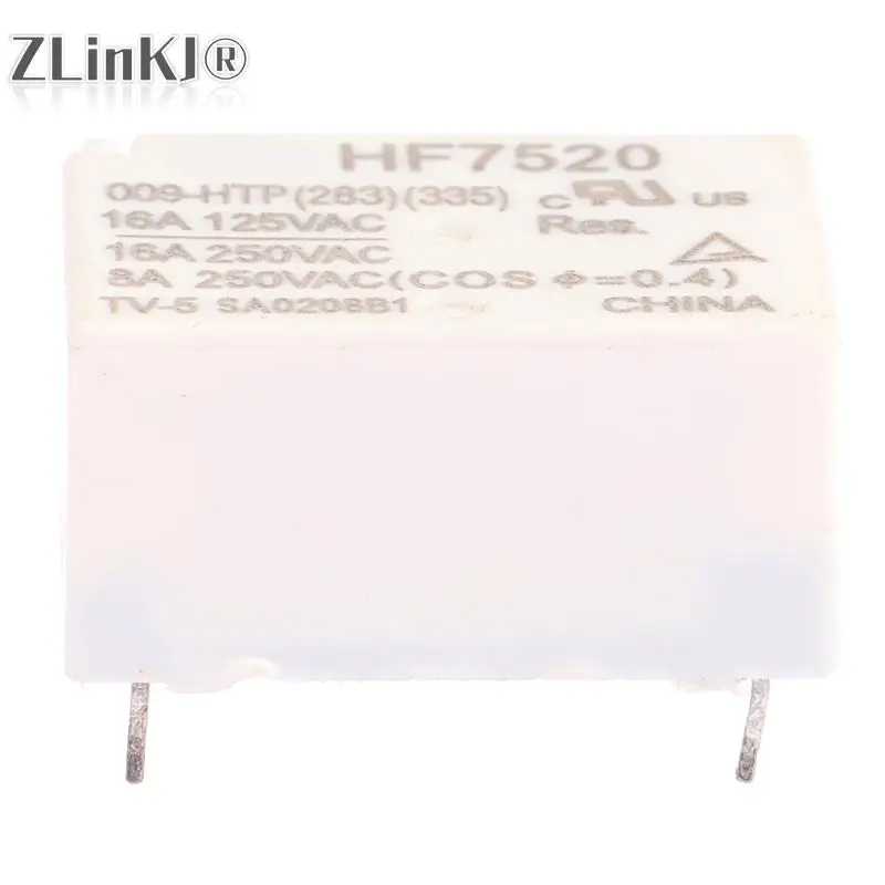 1Pc HF7520 009-HTP 10A 16A 4pin Relay 4 Pin Constant Temperature Electric Heating Kettle Relay Replacement Part