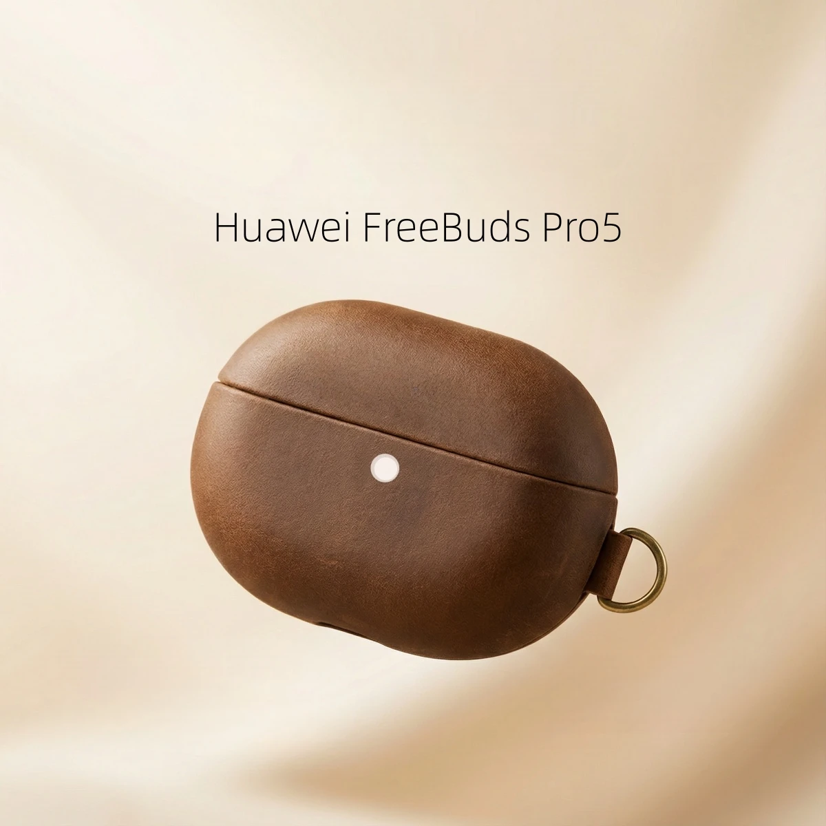 Étui pour Huawei FreeBuds Pro 5, étui en cuir véritable Crazy Horse, housse de protection durable résistante à la saleté