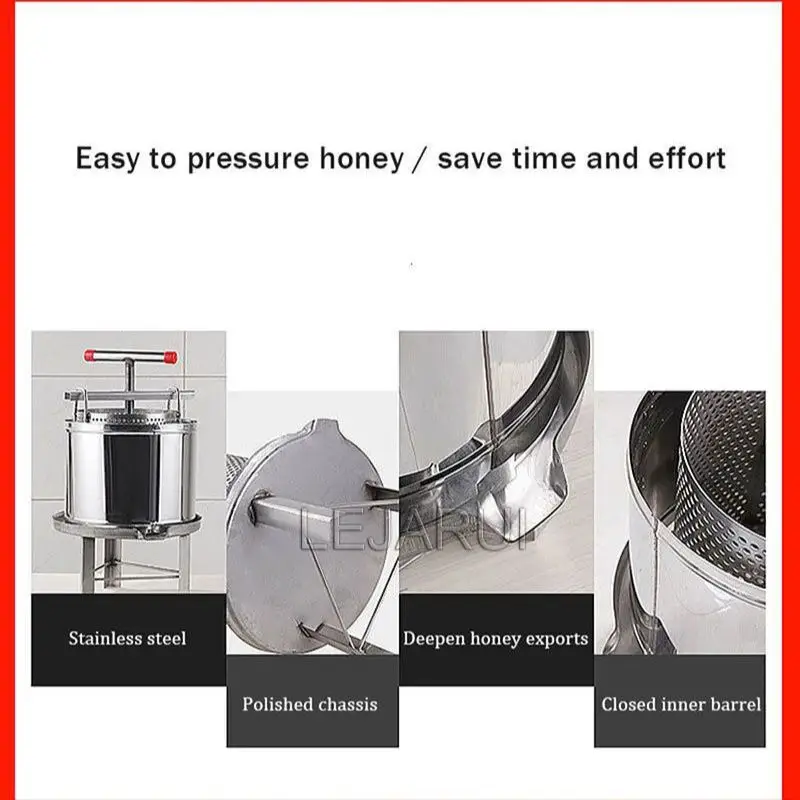Honig Extractor Edelstahl Bienenstock Ausrüstung Bienenwachs Verdickungs Presse Honig Presser Bienenzucht Imkerei Liefert