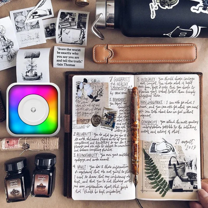 Customized. Portable Thermal Label Printer, Handheld Sticky Note Printer, Small Pocket Error Correct