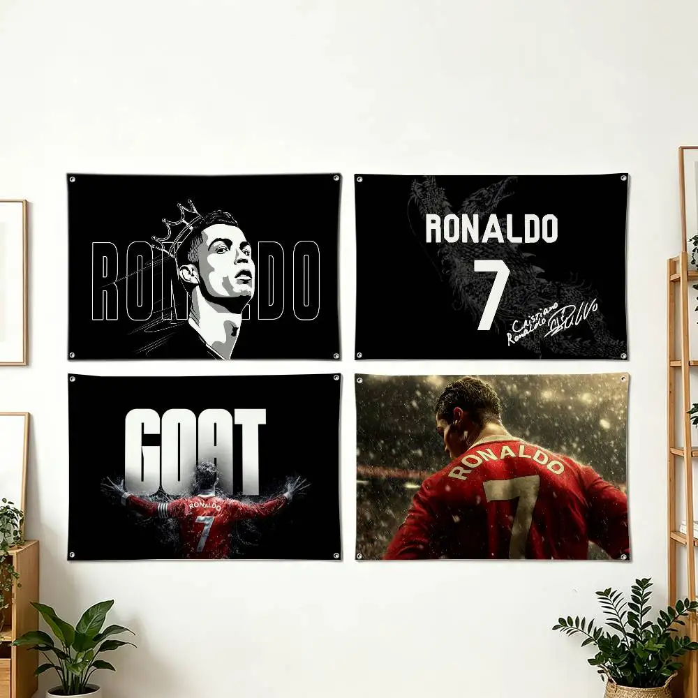 G-Goat CR7 C-Cristiano Ronaldo Art Hanging Flag, Wall Banner for Bedroom Home Outdoor Decoration