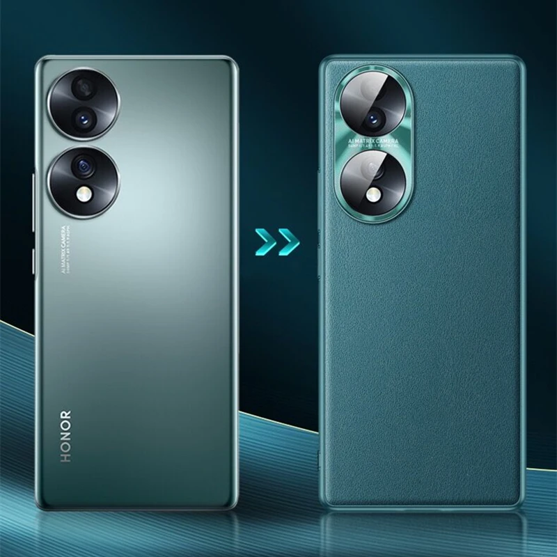 Funda dla honoru 70 60 50 Pro Case luksusowa skórzana obudowa telefonu dla Huawei Nova 9 SE 8 Honor70 Case miękki silikon odporny na wstrząsy zderzak — zdjęcie 4