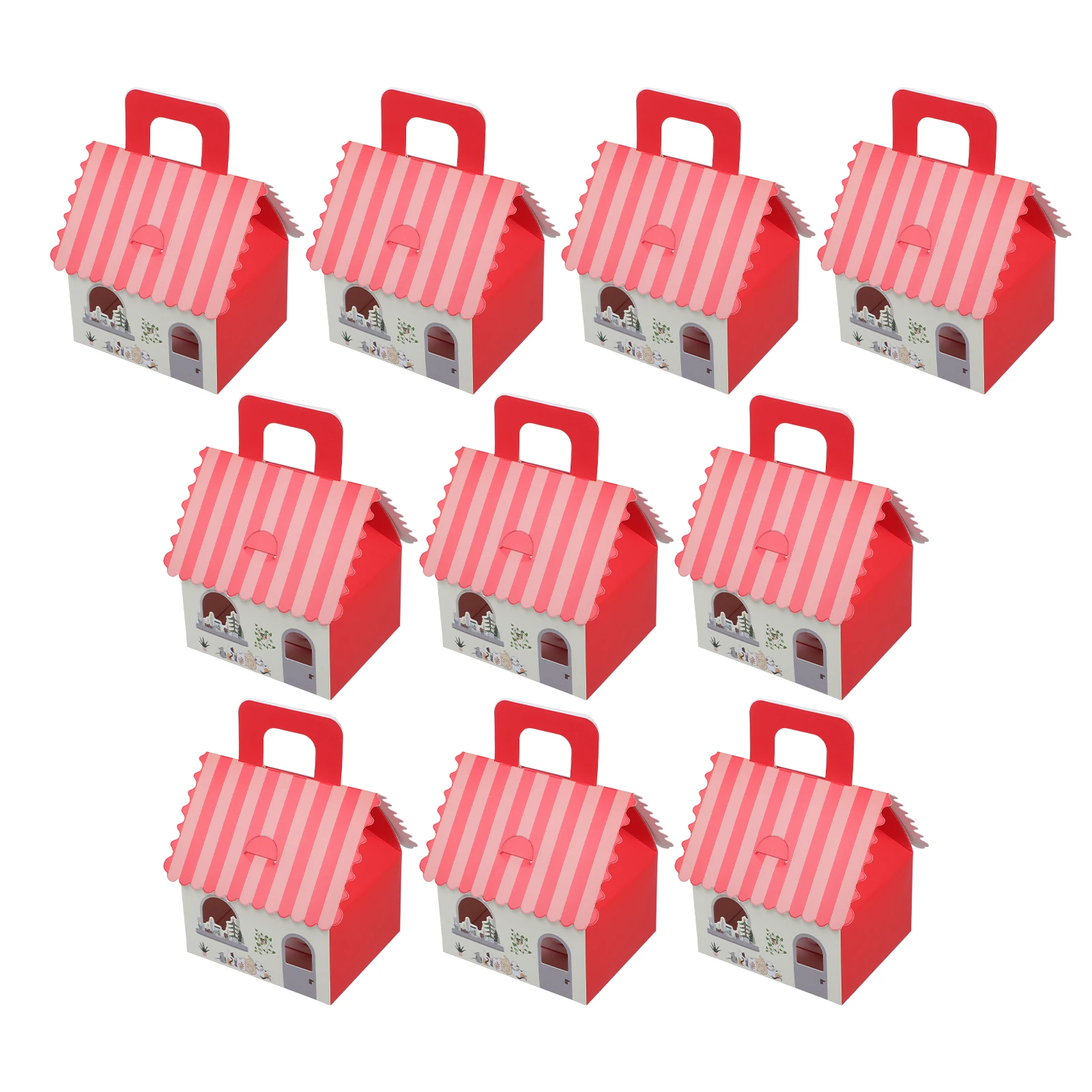 

Christmas Gingerbread House Candy Box Cookie Packaging Boxes for Holiday Party Decoration Handheld Chocolate Gift Container