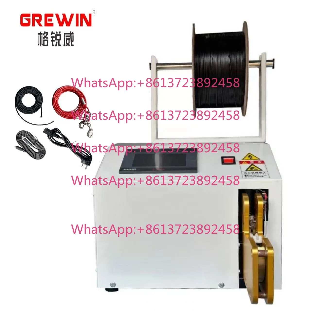 15kg Easy Operation Factory Cable Bundling Machine Cable Tying and Bundling Machine for Coiled hdmi Cable GRW-3030B