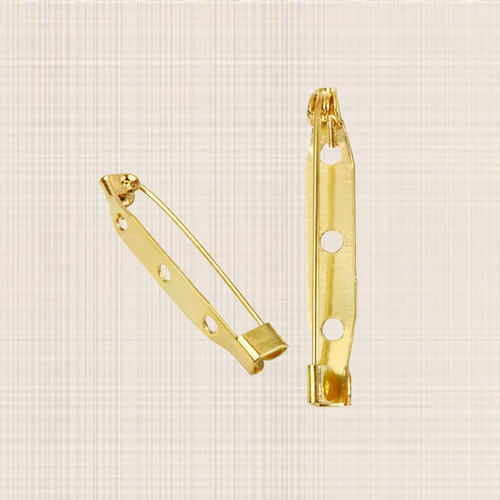 

200 Pcs Pin Clasps Safety Brooch Boutonniere Supplies Bar Bridegroom Pins for Crafts
