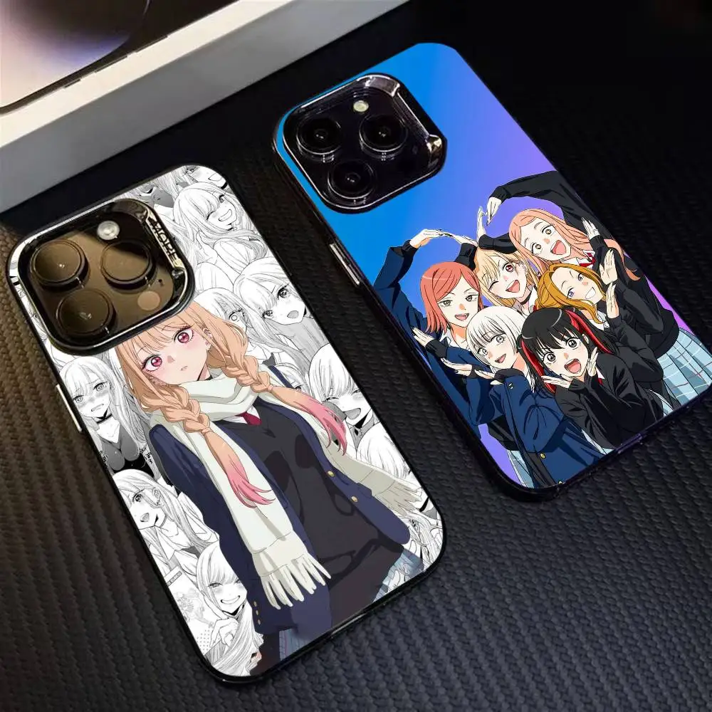 

My D-Dress-Up D-Darling Phone Case For iPhone 16 17 15 14 12 13 Pro Max Black Color Shockproof Cover