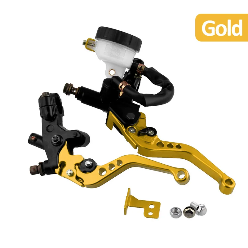 العالمي 7/8 "22 مللي متر دراجة نارية مخلب الفرامل أسطوانة رئيسية خزان عتلات عدة خزان السوائل مجموعة الألومنيوم المقود