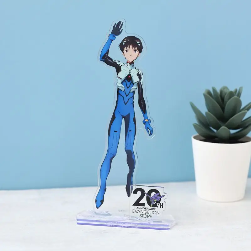 5Pcs Neon Genesis Evangelion EVA Acrylic Stand Set Rei Asuka Shinji Kaworu Mari Anime Figure for Fans Gift view 6