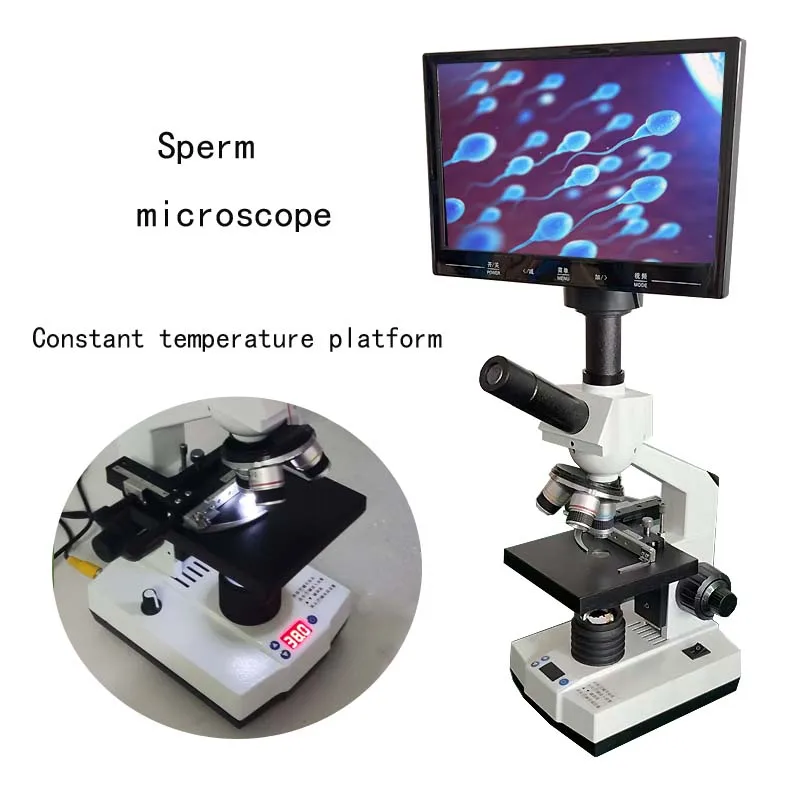 Constant-temperature heating observation sperm microscope veterinary high-definition pig sperm detection ovulation test