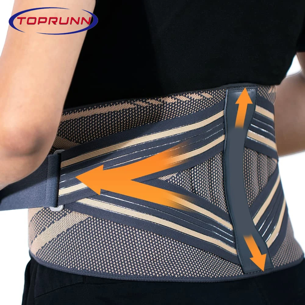 

Lumbar Support Belt Lower Back Brace Abdominal Binder Men Women Waist Trainer Corset Sweat Slim Belt for Sports Gym Pain Relief