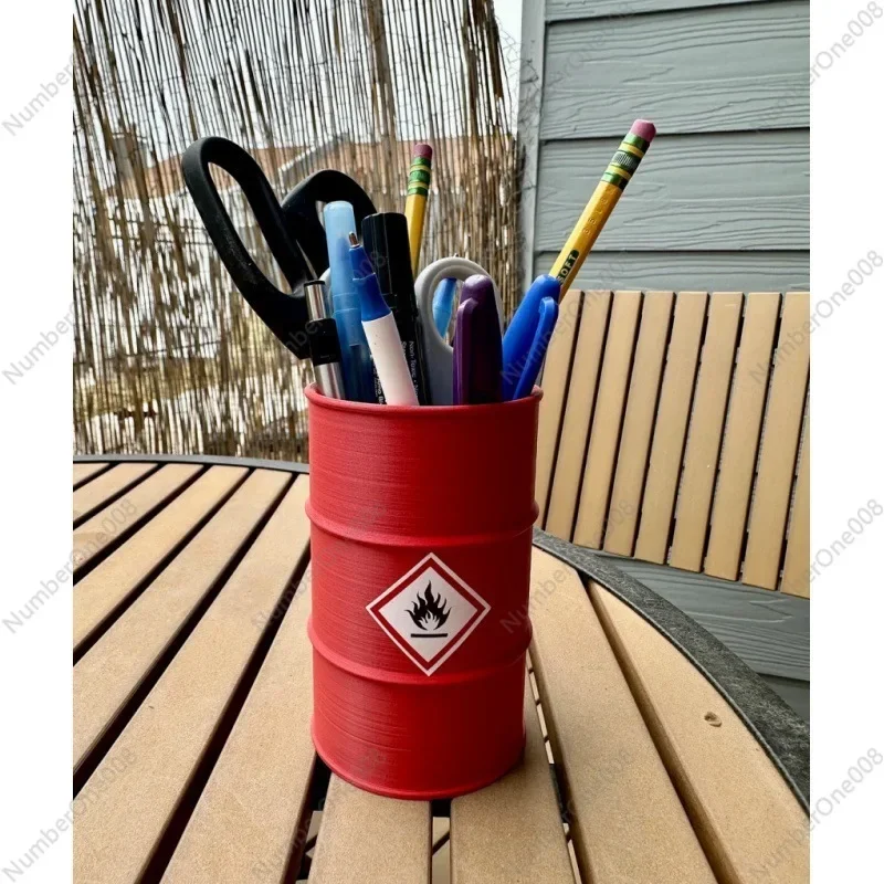 الإشعاع المشع علامة حامل قلم الإبداعية سطح المكتب المنزلي زخرفة صغيرة القرطاسية تخزين دلو الديكور #2