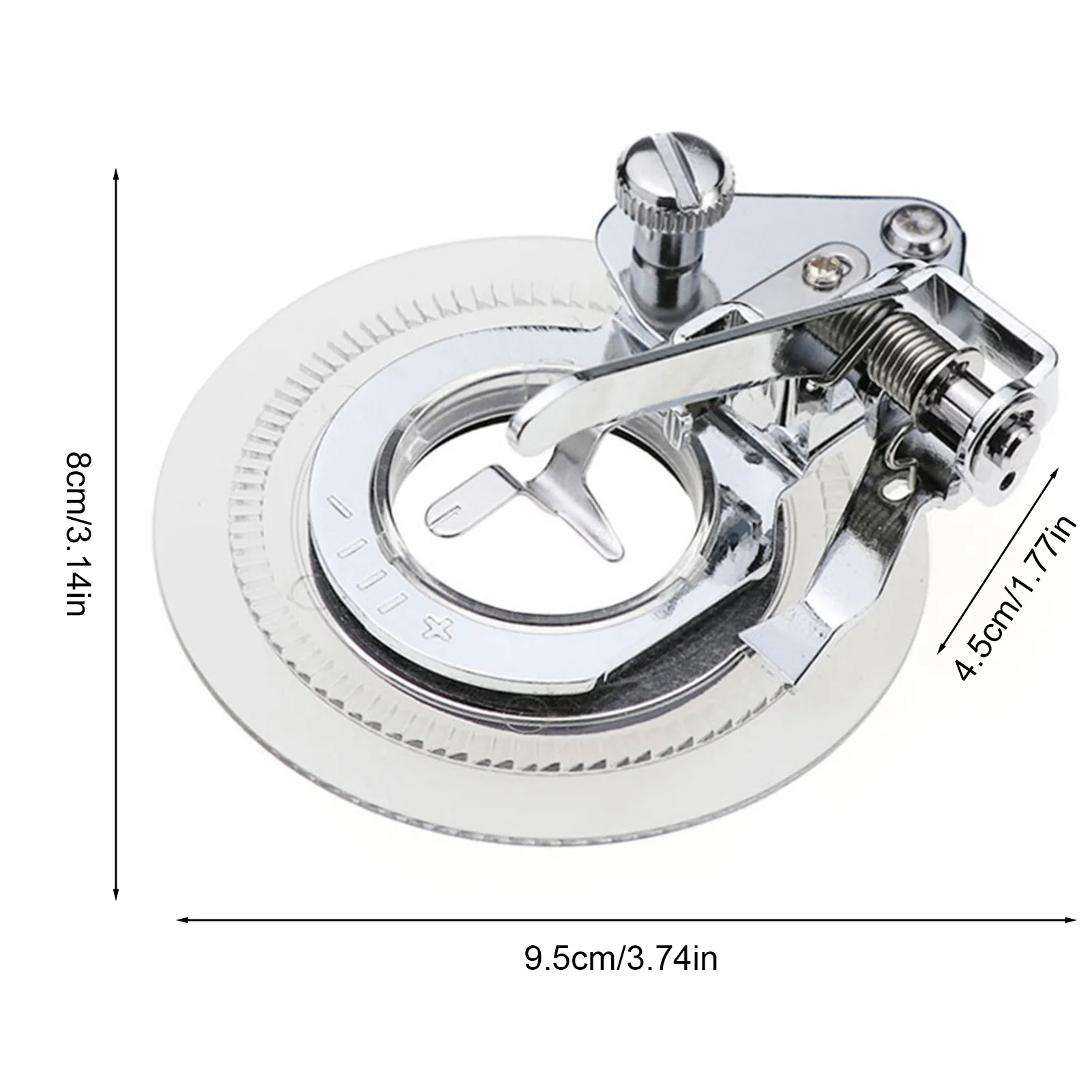 Disc Presser Foot Disc Sewing Machine Foot Decorative Embroidery Stitch Round Foot Circles Ruffler Household Presser Foot for