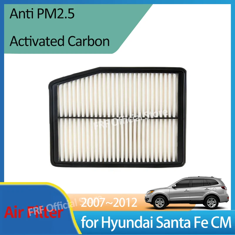 for Hyundai Santa Fe CM Inokom MK2 2007 2008 2009 2010 2011 2012 28113-4T600 28113-2P300 Air Filter Intake Engine Grid Car Parts