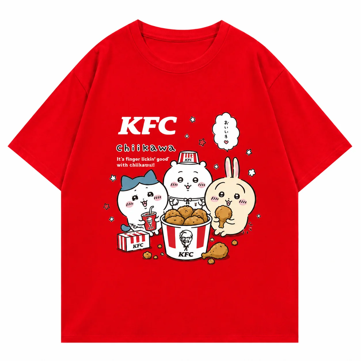 CHIIKAWA Sommer Eltern-Kind Reines Baumwoll-T-Shirt Bequem Atmungsaktiv Hochwertig Ins Y2k Herren T-Shirts Kleidung für Männer – Detail 6