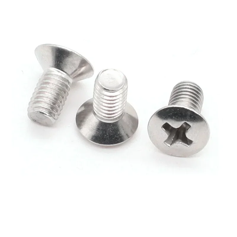 304 stainless steel cross recessed countersunk head / dish head machine screw GB820 M2M2.5M3M4M5*5 6 8 10 14 11 18 20 30 40 50