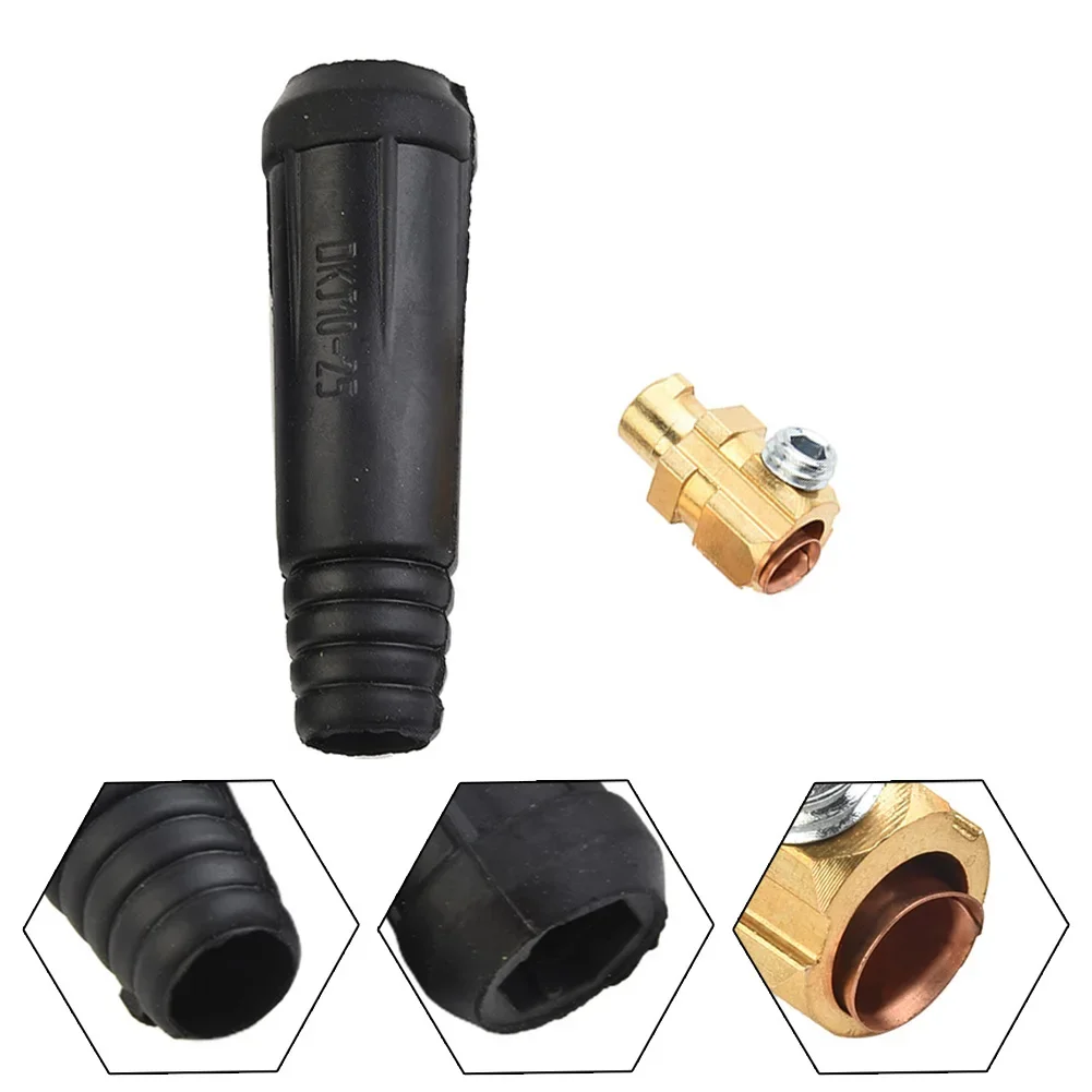 

Connector Connector-Plug 200Amp 2pcs/set DKJ10-25 Welding Cable Board Connectors Portable High Quality Brand New