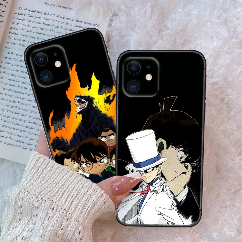 D-Detective Conan Soft Silicone Phone Case for iPhone 15 14 Plus 13 12 11 X XS XR Pro Max 8 7