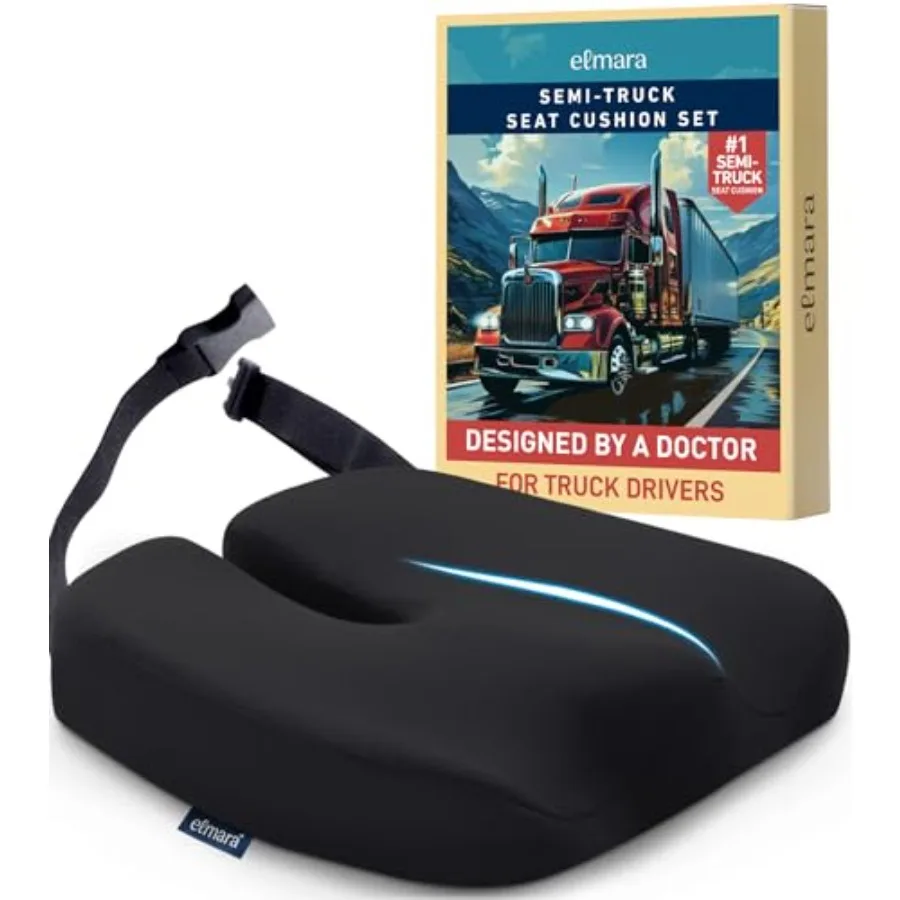 

Подушка для сиденья грузовика, разработанная врачами, для дальнобойных водителей, черная, из пены с эффектом памяти, с эргономичной поддержкой Ult