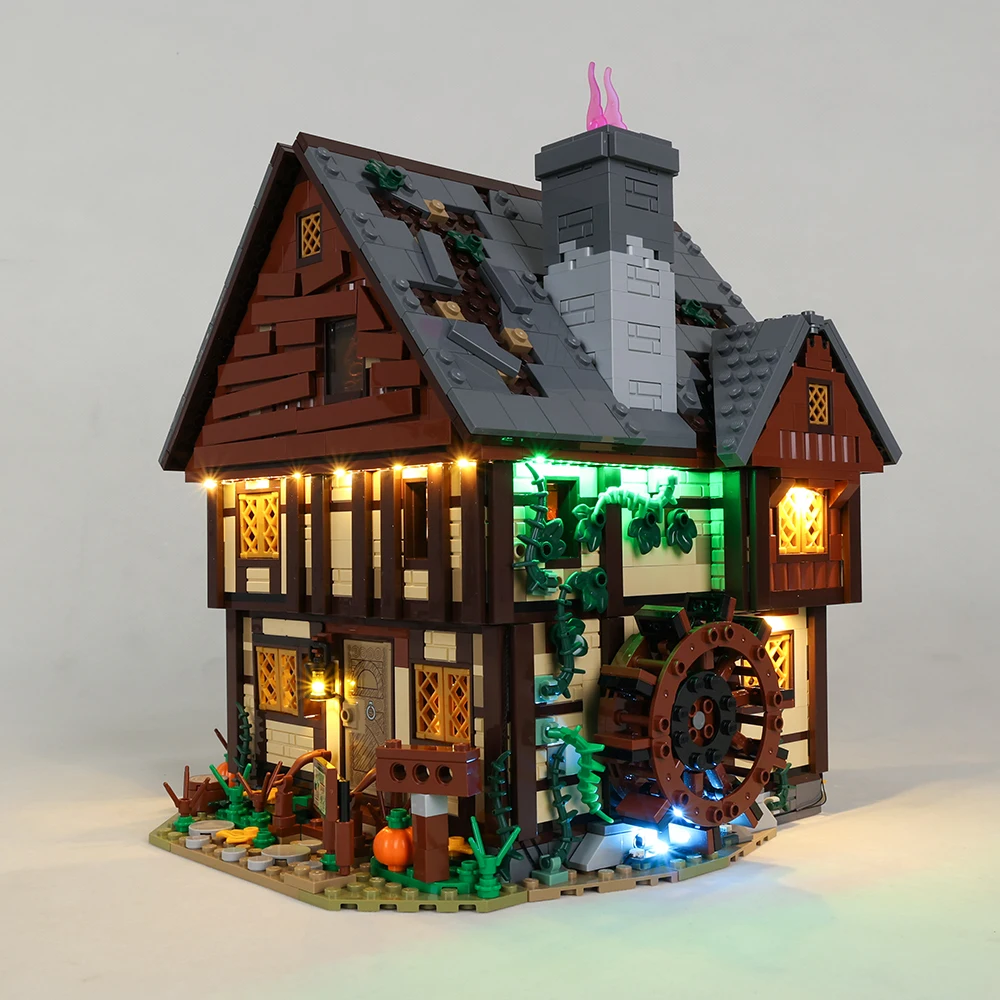 EASYLITE Led Light Kit For Ideas 21341 Ideas Movie Sanderson Sister's Cottage Building Blocks Bricks Toys Set For Gift