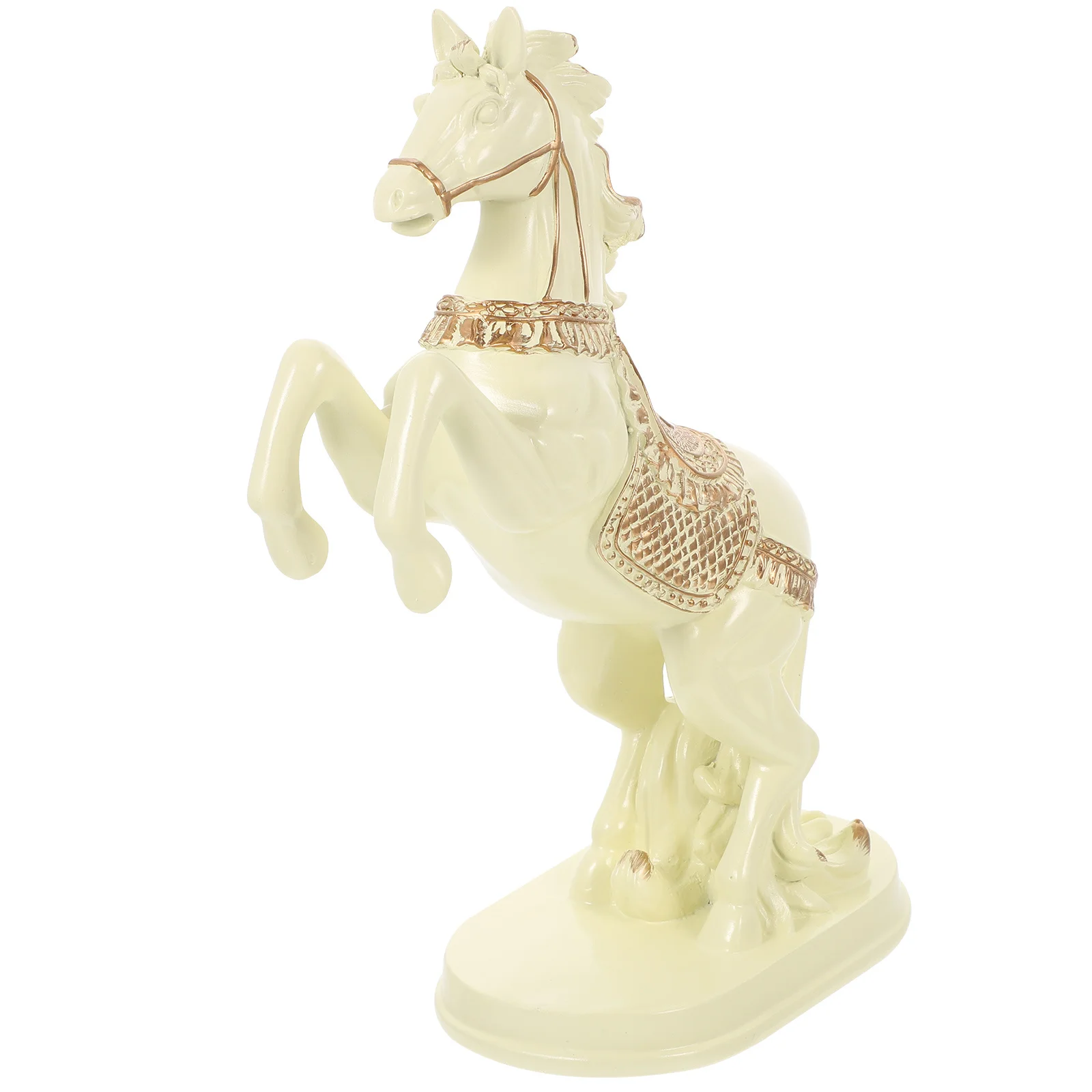 

Resin Standing Horse Decor Creative Delicate Desktop Decoration Home Office Ornament Unique Resin Horse Statue