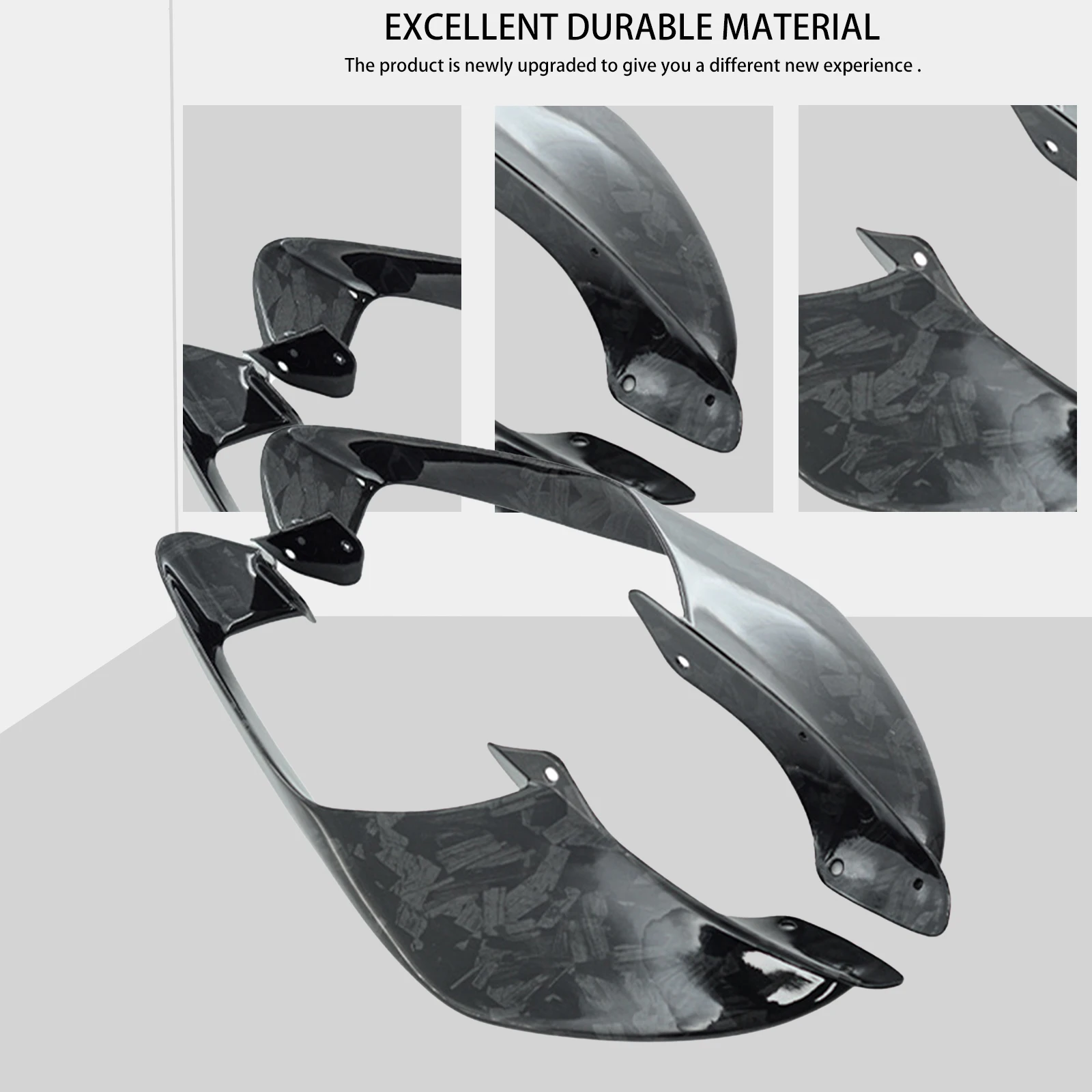 لياماها R1 R1M 2021-2024 YZF-R1 دراجة نارية المرايا الجنيحات الهوائية downforce الجانب أجنحة المفسد هدية غطاء #5