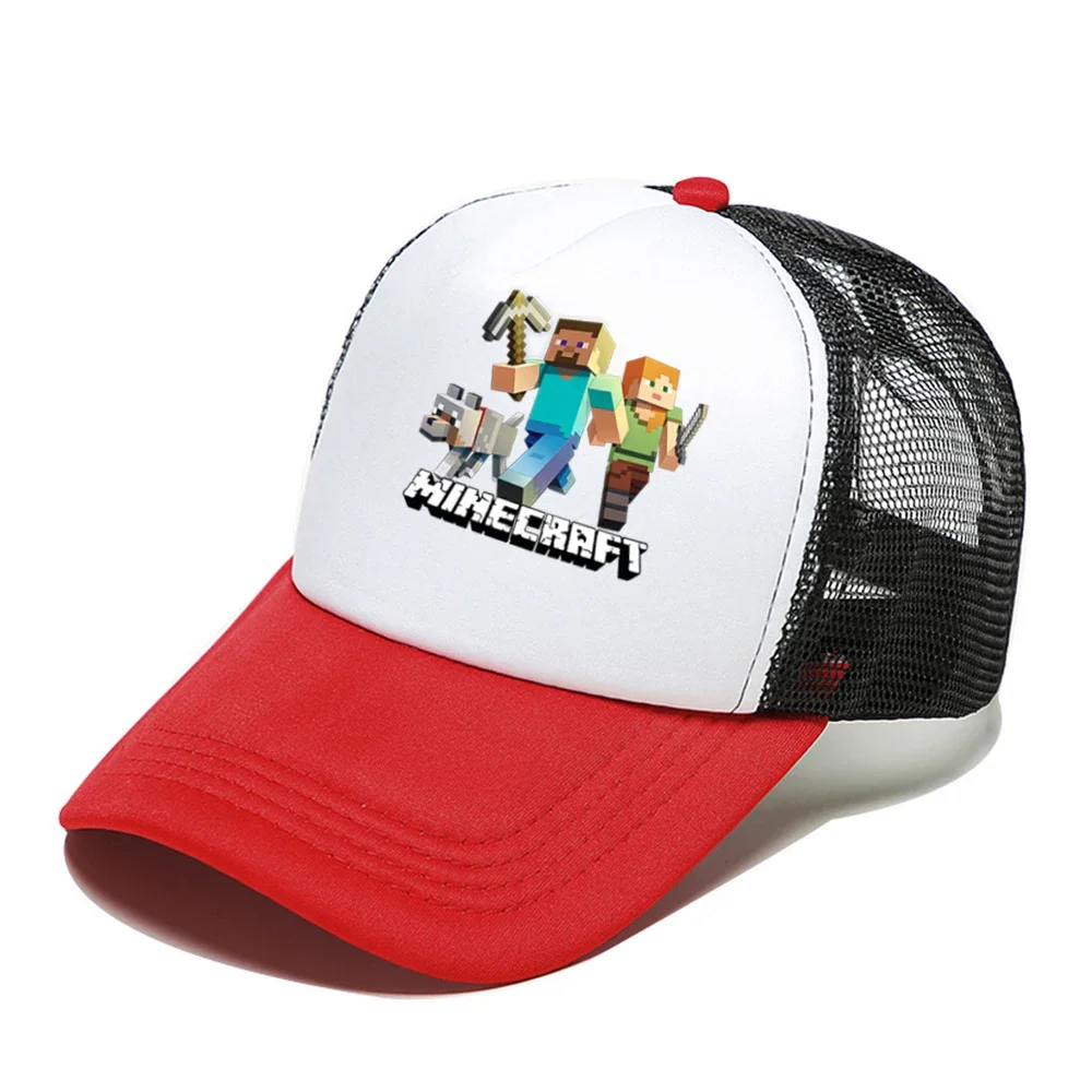 Gorra de béisbol con diseño de píxel para niña y niño, gorro de pesca con estampado de píxel, Snapback plano, estilo Hip Hop, Unisex