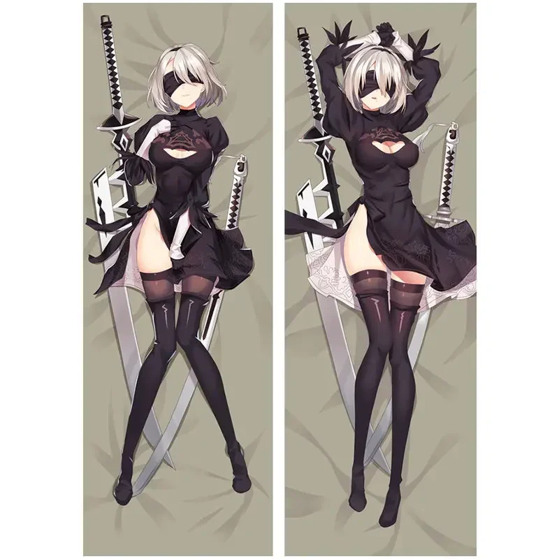 

Anime NieR:Automata Pillow Covers YoRHa 2B 9S Pillow Case Sexy 3D Double-sided Bedding Hugging Body Pillowcase Customize Gifts