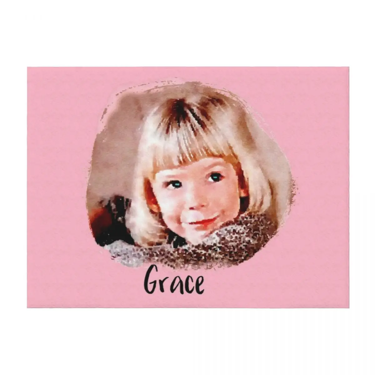 

Baby Grace Little House on the Prairie Throw Blanket Plaid Decorative Sofas Retros funny gift Blankets