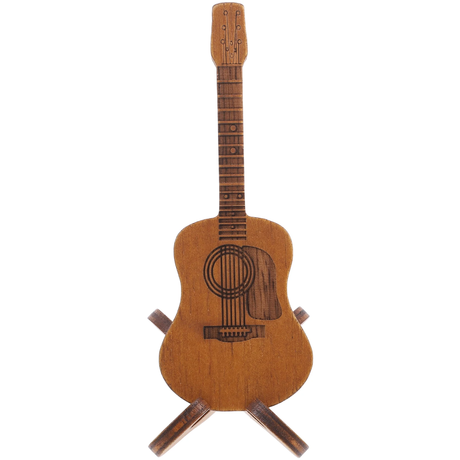 

Guitar Shape Storage Case Display Holder Plectrum Mini Shaped Container