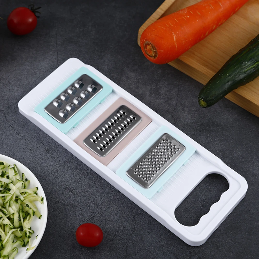 

2pcs Vegetable Chopper Stainless Steel Grater Kitchen Cutter Manual Slicer Coarse Grinding Tool For Vegetables Fruit