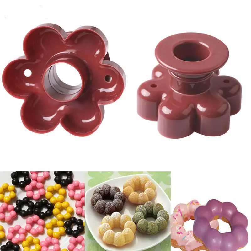 Creatieve Diy Donut Mal Cake Decoreren Tools Plastic Desserts Broodsnijder Maker Bakbenodigdheden Keukengereedschap