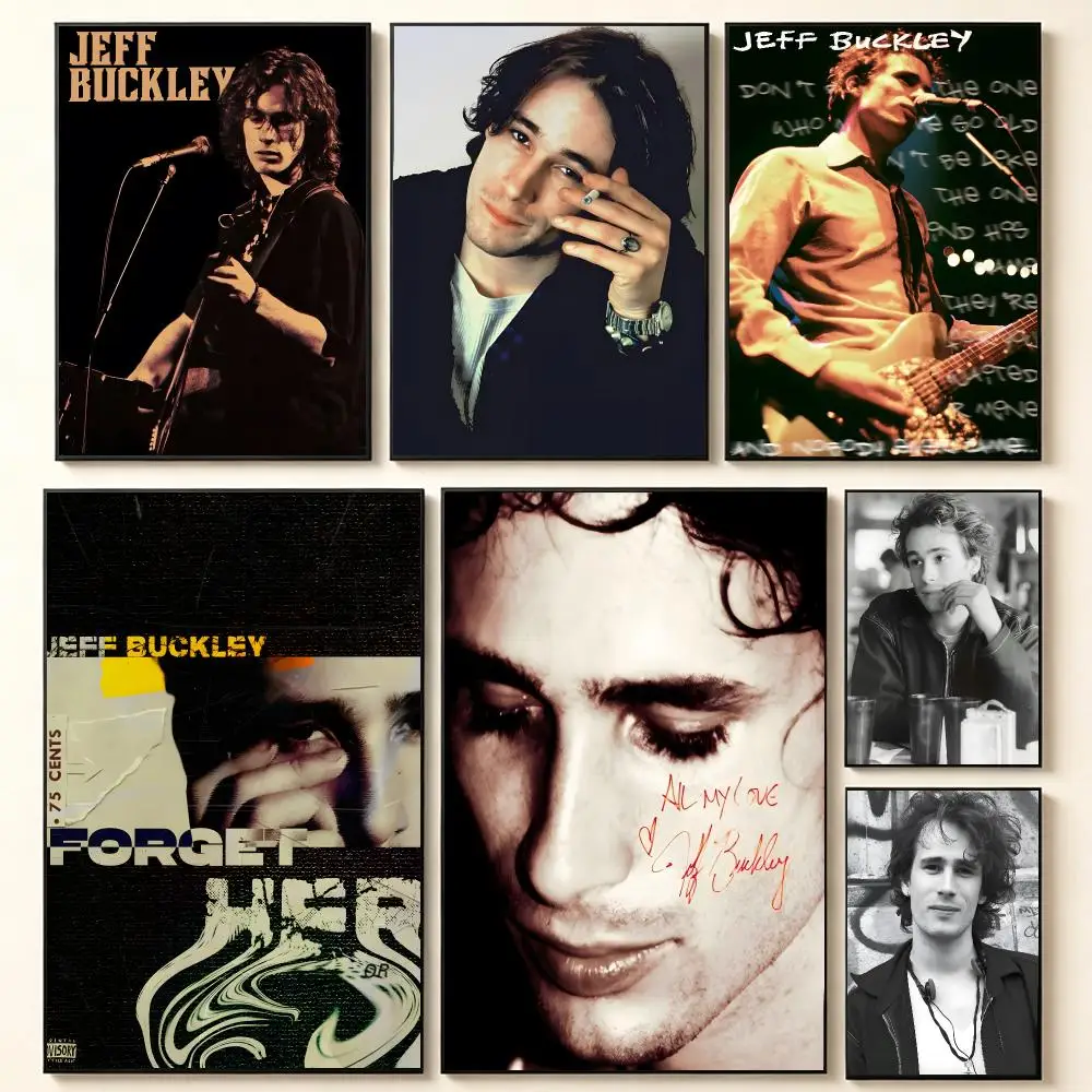 Singer Jeffrey Scott Buckley Poster Contemporary Home Wall Ornaments & Stylish Indoor Accents