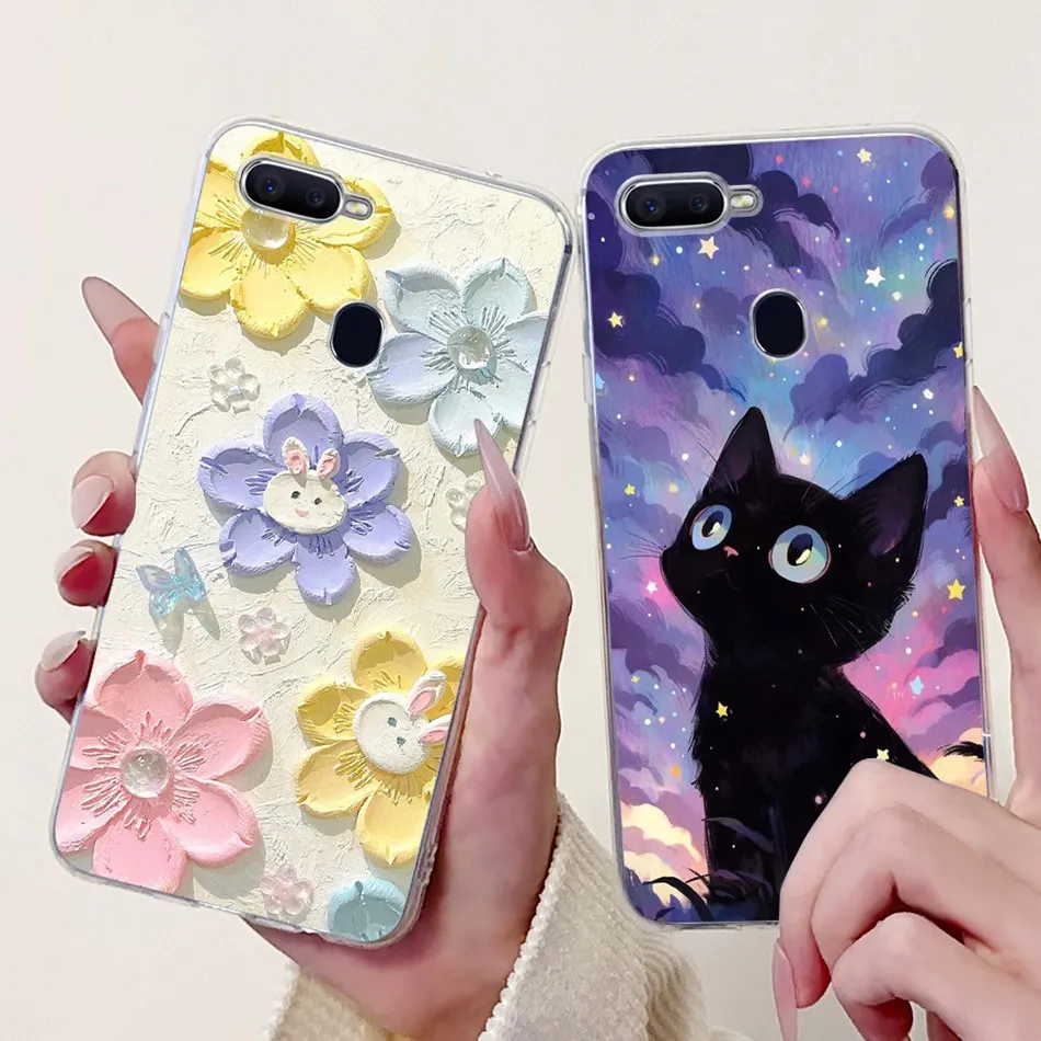 

Чехол для телефона OPPO F9 (F9 Pro) Oppo F9 F9Pro CPH1823 CPH1825 CPH1881 Элегантный мягкий силиконовый чехол из ТПУ с цветочным принтом кота