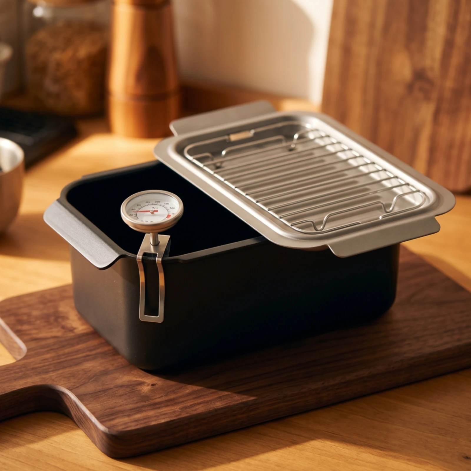 Deep Fryer Stainless - Pentola Rettangolare per Friggere con Riscaldamento