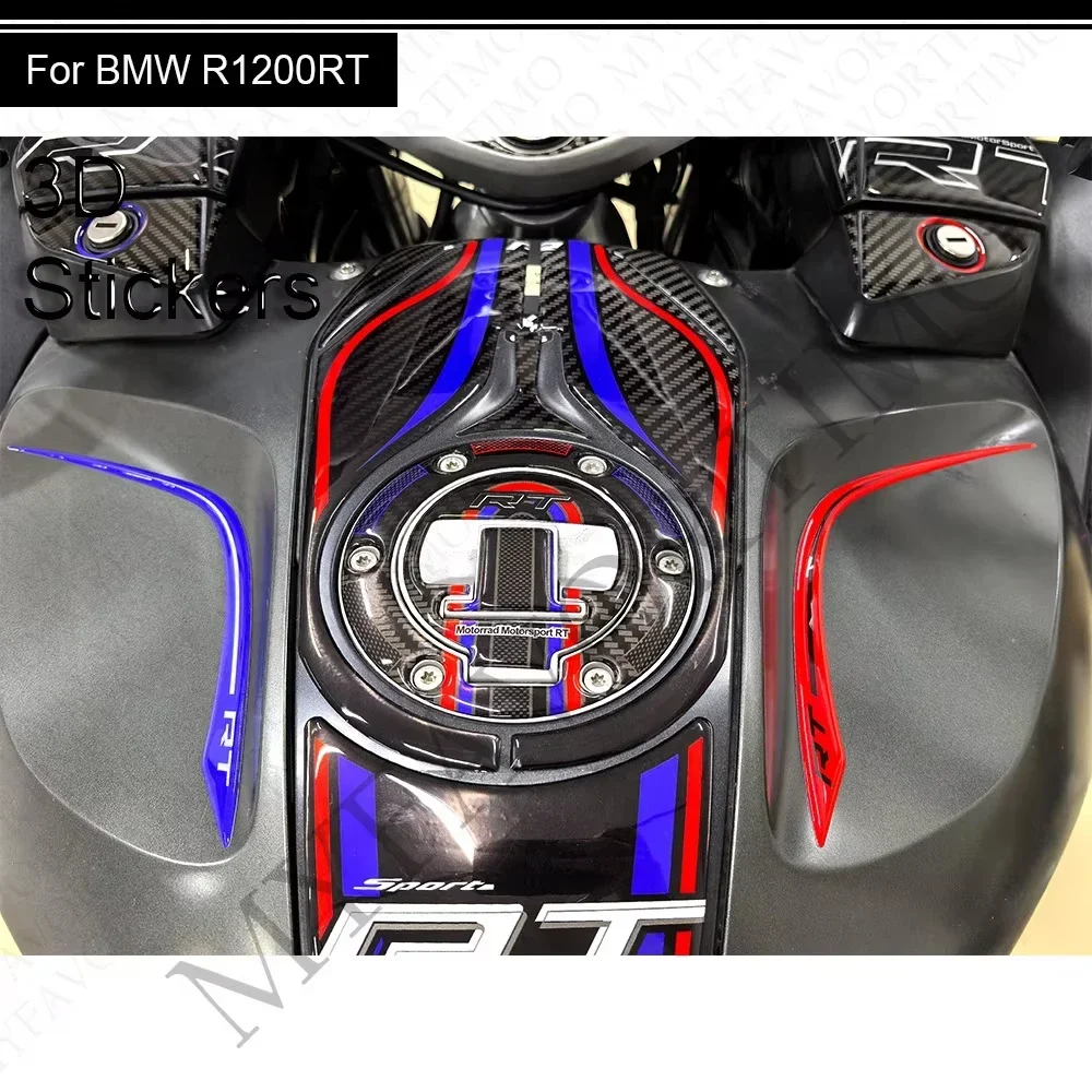 For BMW R1200RT Motorcycle Tank Pad Cap TankPad Gas Fuel Oil Kit Knee Stickers moto Decals Protector BMWR1200RT R1200 RT