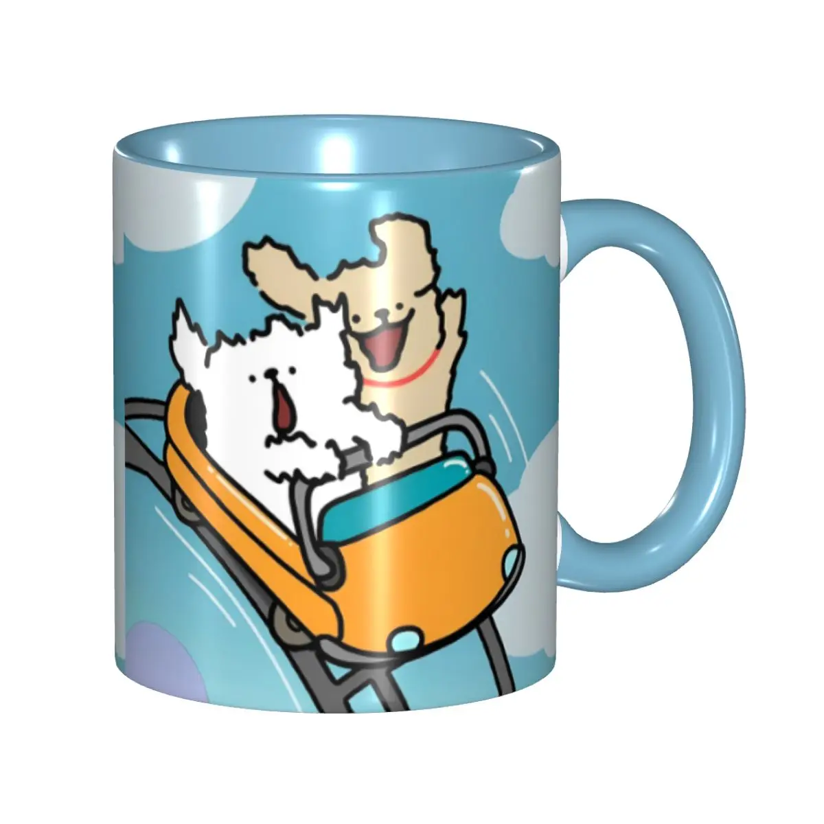 

Funny Maltese Golden Kawaill Couple Line Dogs Tea Cup Room Mug
