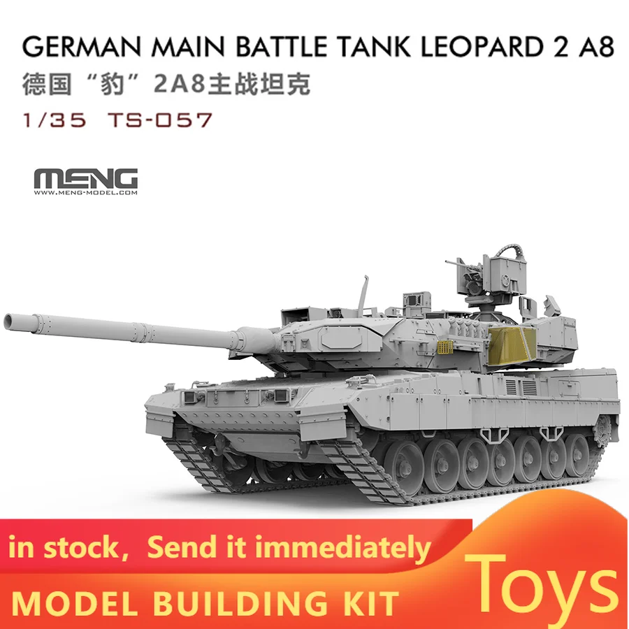 

MENG TS-057 German Leopard 2A8 Main Battle Tank 1/35 Scale Model Kit Collection Gift DIY