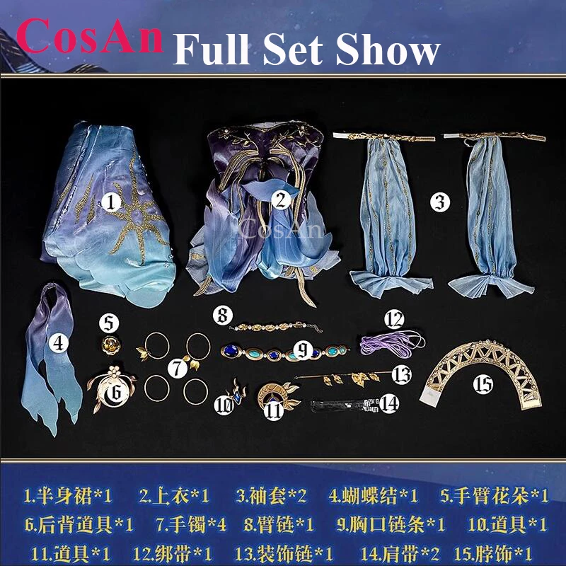 كوسان لعبة الهوية الخامس غريس/نايد أزياء تنكرية آلهة البكاء فستان أنيق حلو ملابس لعب الأدوار لحفلات الهالوين #4