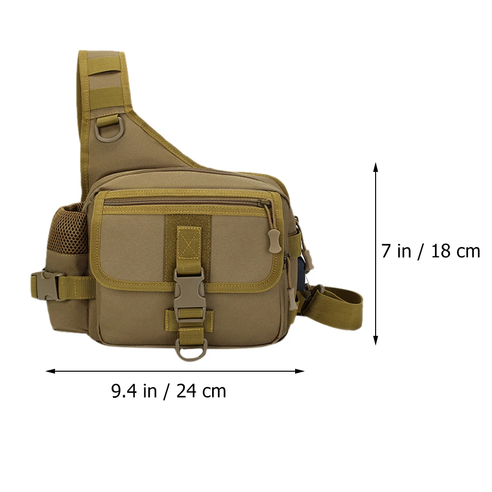 

Multifunctional Crossbody Durable Large Capacity Lightweight Portable Sling Bag Wear-resistant Tactical Outdoor Accessory
