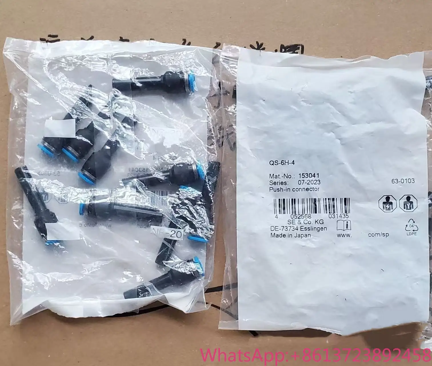 

10pcs Brand New QS-6H-4 153041 QS-8H-4 130622 QS-8H-6 153042