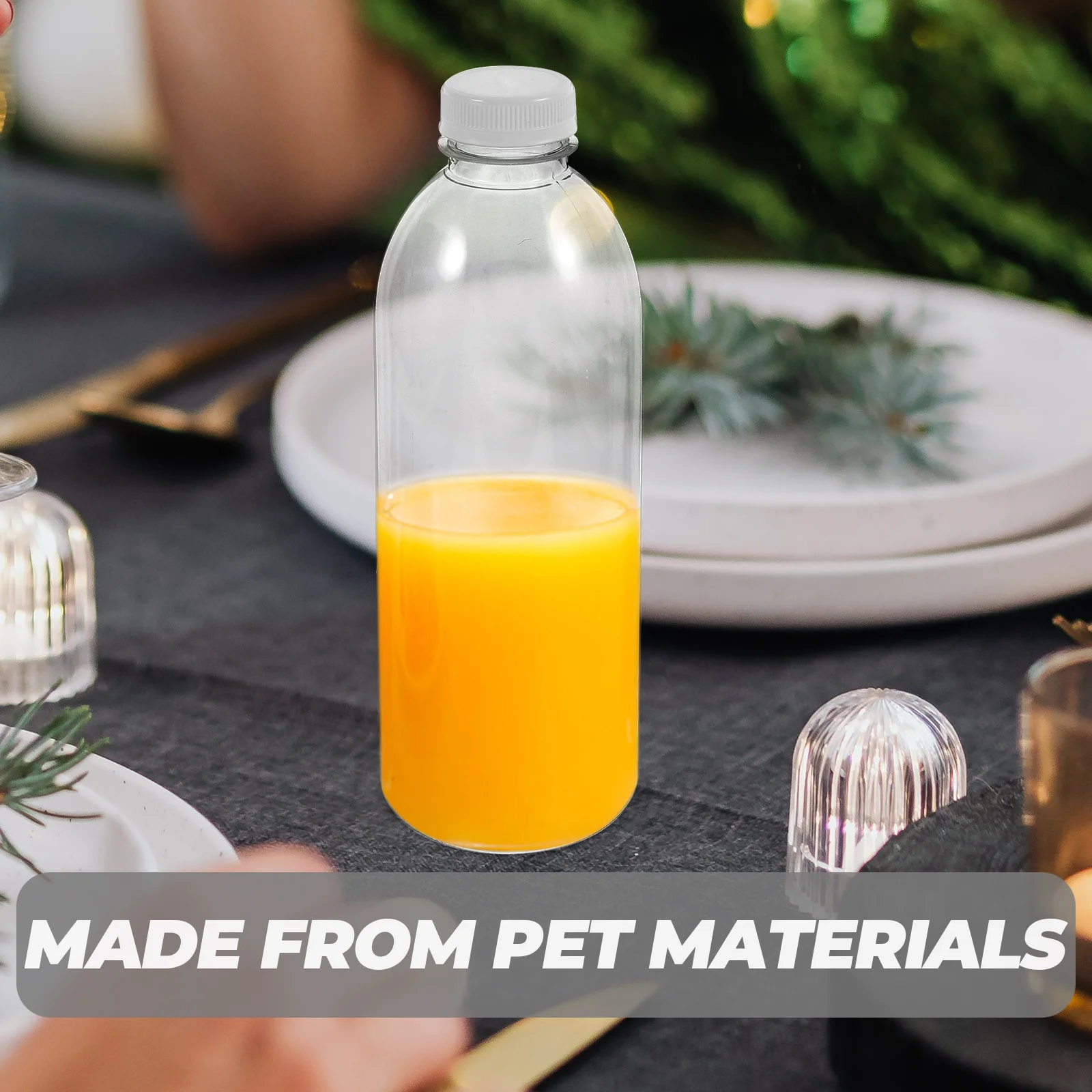 

10Pcs 350Ml Reusable Portion Bottles Sealable Plastic Empty Bottle for Juice Milk Water Portable Leakproof Drinking Container