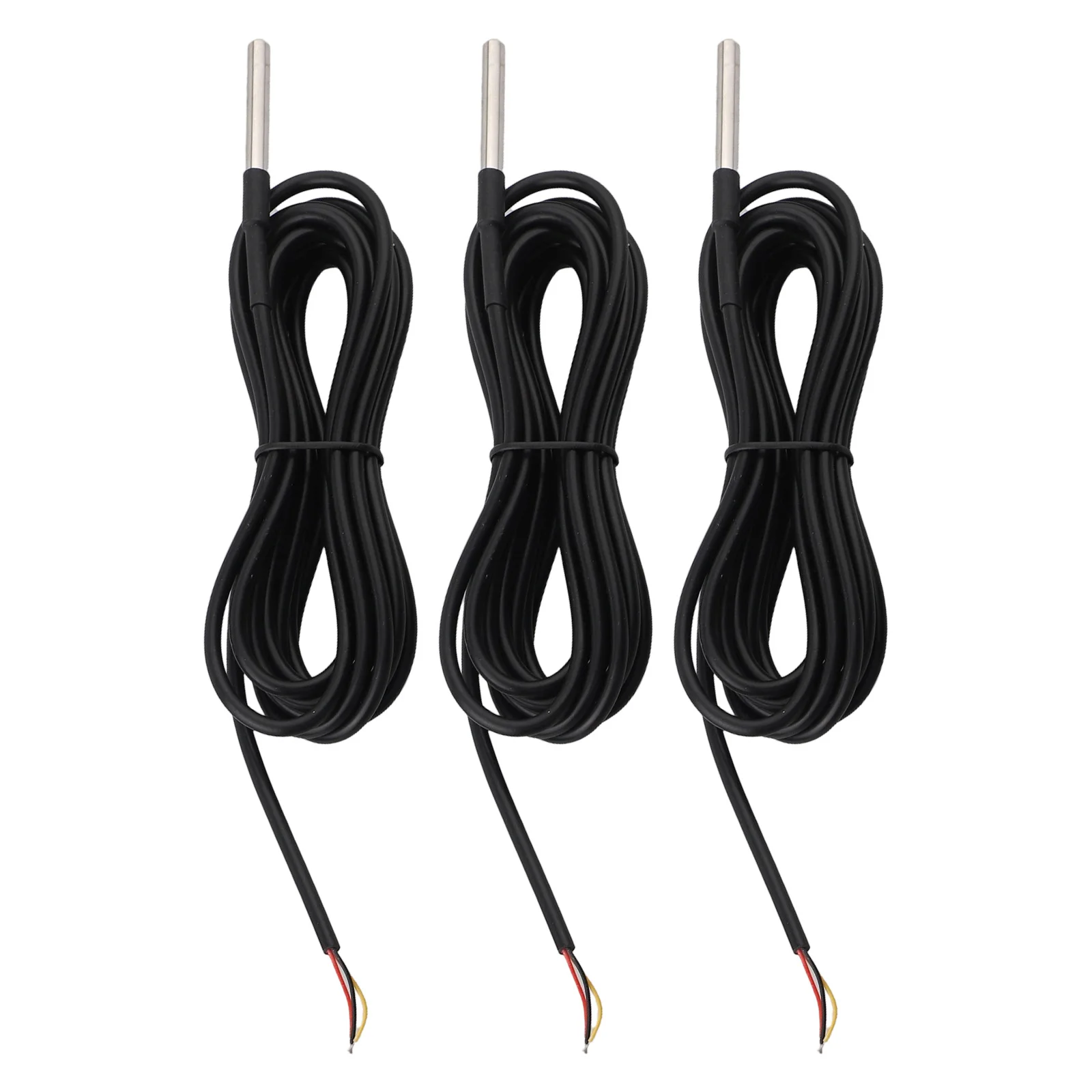3pcs 3 M Temperature Sensor Temperature Cable For 18B20 Compatible For Arduino Temperature Sensor Cable Power Tool Parts